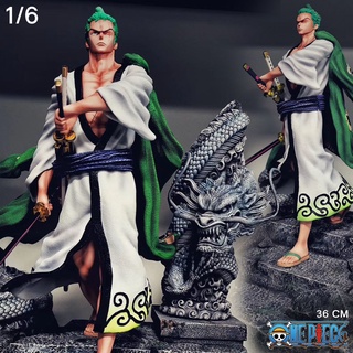 Figure ฟิกเกอร์ Cola Studio Resin Statue One Piece วันพีซ เต็มพิกัดสลัดจอมลุย วันพีช Roronoa Zoro Wano โรโรโนอา โซโร 1/6