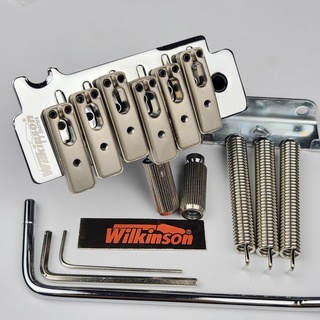 Wilkinson WOV10 สะพานสายกีตาร์ไฟฟ้า 2 โพสต์ สีเงิน สําหรับกีตาร์ไฟฟ้า Strat