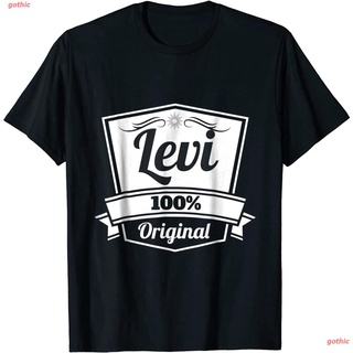 เสื้อยืดแขนสั้น Levi Gift Shirt / Levi Personalized Name Birthday TShirt Sports T-shirt