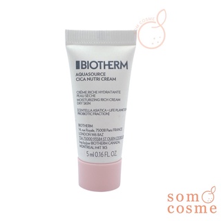 Biotherm Aquasource Cica Nutri Cream 5 ml.