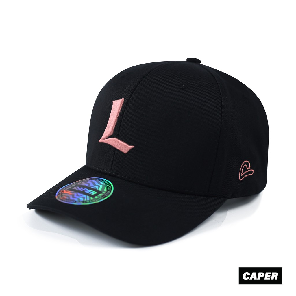 Ballcap Caper สีดํา L โลโก้หลากสี