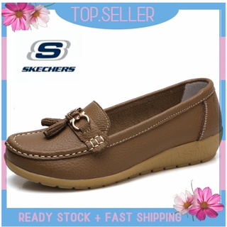 [พร้อมส่ง] *Skechers__go Walk Arch Fit รองเท้าแตะโลฟเฟอร์ ส้นแบน แบบสวม สําหรับผู้หญิง ผู้ชาย