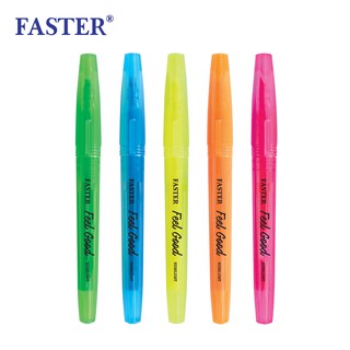 FASTER (ฟาสเตอร์) ปากกาเน้นข้อความ ฟีลกู๊ด ไฮไลท์ ราคาต่อด้าม รหัส HT828