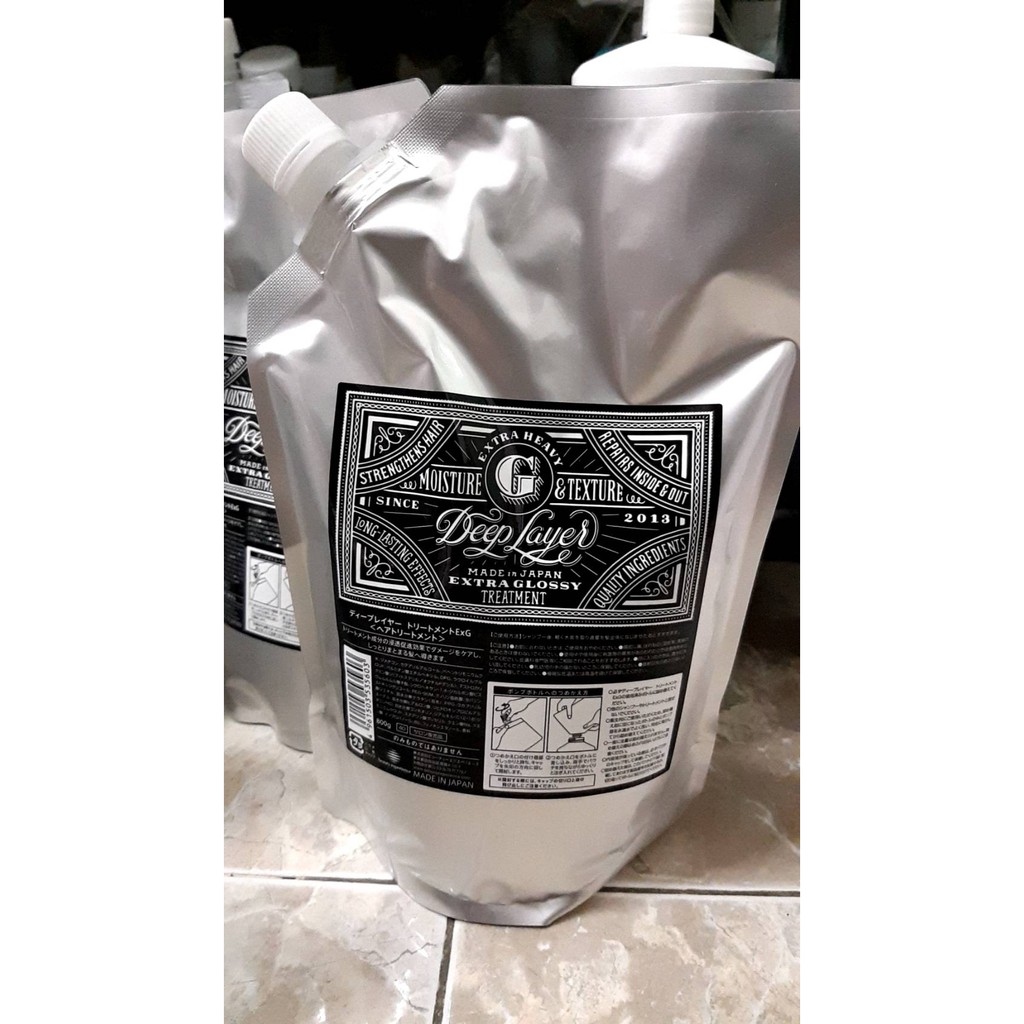 Moltobene Deep layer treatment G 750ml ทรีตเม้นท์ที่บำรุงผมที่แห้งเสียหายมากให้ชุ่มชื้นและมีความเงางาม ชนิดถุงรีฟิว
