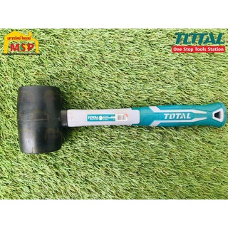 Total โททอล ค้อนหัวยางดำด้ามไฟเบอร์ 160z/220g THT761616 ค้อนหัวยาง เครื่องมือช่าง อุปกรณ์ช่าง