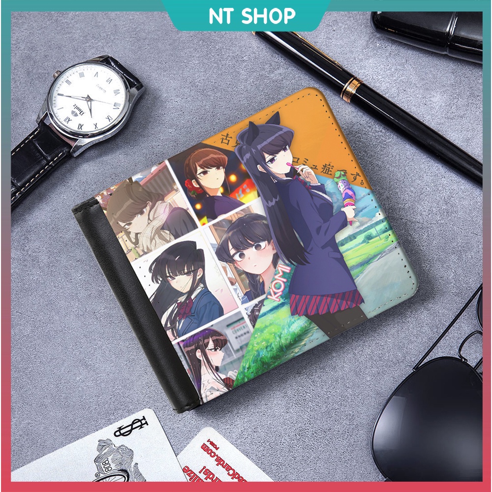 กระเป๋าสตางค์หนังผู้ชาย Komi - แฟชั่นเทพธิดาแห่งการสื่อสาร Fear (Shouko Komi)