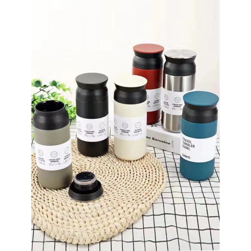 กระติกน้ำสแตนเลส 350 ml เก็บความร้อน-เย็น 4-6 ชม. ลายการ์ตูน กระติกน้ำ กระติกน้ำสูญญากาศ ขวดใส่ของเหลวสำหรับพกพา