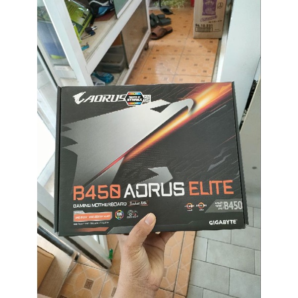 เมนบอร์ดB450 AoRus Elite