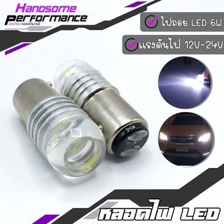 ไฟถอย หลัง LED 6W 12V หลอดไฟท้าย LED สำหรับ รถยนต์ 1 คู่ ขั้วเขี้ยว 2 ขา ของ แต่ง คุณภาพ ((เก็บเงินปลายทางได้))