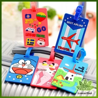 Lawan ป้ายห้อยกระเป๋า PVC ป้ายติดกระเป๋าเดินทาง แท็กกระเป๋าเครื่องบิน luggage tag