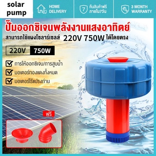 ปั้มน้ำ ปั๊มน้ำลอยน้ำ ทุ่นลอยปั้มน้ำ 750W สายไฟ 15 เมตร และสามารถแปลงเป็นปั๊มน้ำ(ปั้มน้ำพุโซล่าเซลล์ กังหันตีน้ำ ปั้มน้ำ