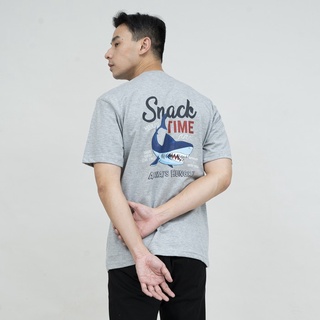 Kaos hitam เสื้อยืดโปโล แขนสั้น พิมพ์ลาย houseofcuff Snack Time Up To 4XL