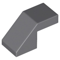 Lego part (ชิ้นส่วนเลโก้) No.28192 Slope 45 2 x 1 with Cutout without Stud
