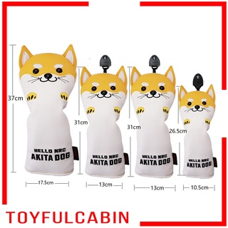 ( Toyfulcabin ) ปลอกหุ้มหัวไม้กอล์ฟหนัง Pu 400 Cc