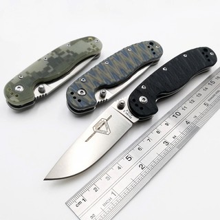 มีดพับ มีดพก Folding pocket knife RAT model-2 ใบ 3" เหล็ก AUS-8 ด้าม G10 มีดพกพา EDC