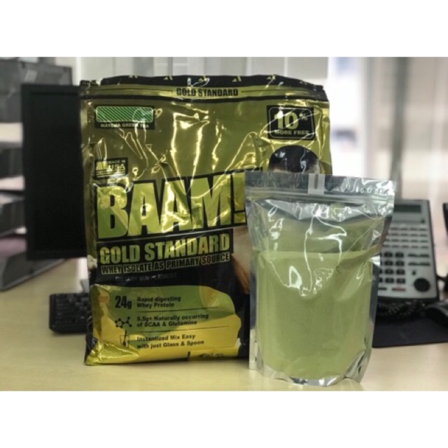 เวย์โปรตีน - whey protein ISOLATE, HYDROLYZED (BAAM GOLD) ""แบ่งขาย 1-2 ปอนด์ + ฟรีช้อนเวย์""