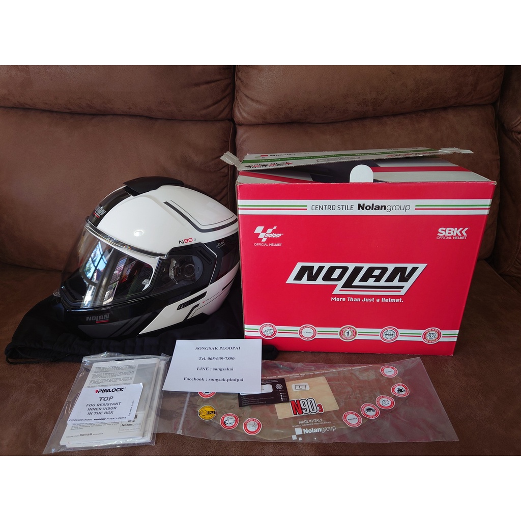 Nolan N90-3 Voyager White Black ยกคางรุ่นใหม่ มือสอง สภาพเหมือนใหม่