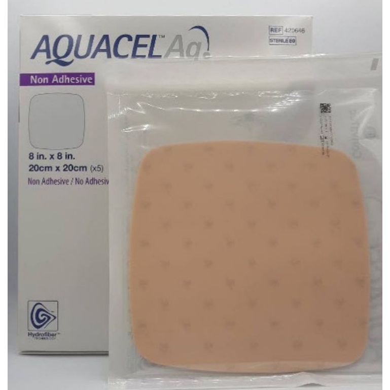 ConvaTec Aquacel Ag Foam Non-Adhesive มีสารฆ่าเชื้อ แบบไม่มีขอบกาว (**จำนวน 1 ชิ้น)
