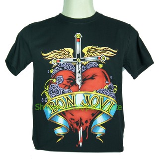 เสื้อวง Bon Jovi เสื้อไซส์ยุโรป บอน โจวี PTA1140 เสื้อวงดนตรีต่างประเทศ