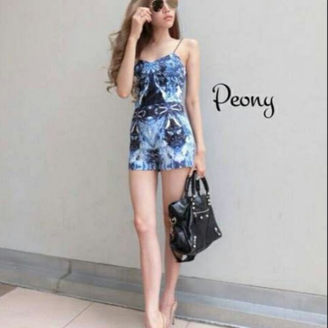 จั้มสูท ลายน่ารัก งานป้าย Peony