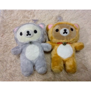 พร้อมส่ง ตุ๊กตาติดกระจกRilakkuma Nonbiri Neko cat