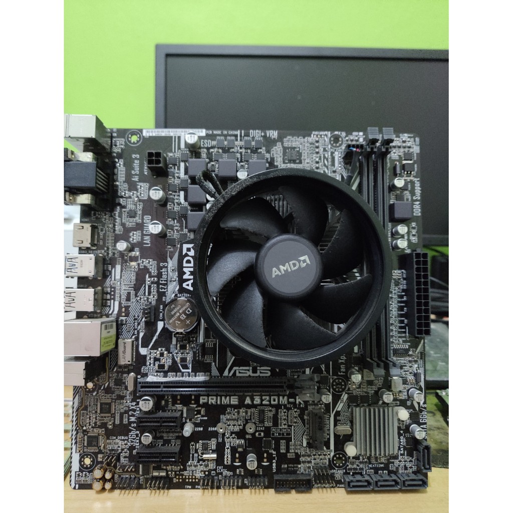 เมนบอร์ด [AM4] A320M-K มือสอง