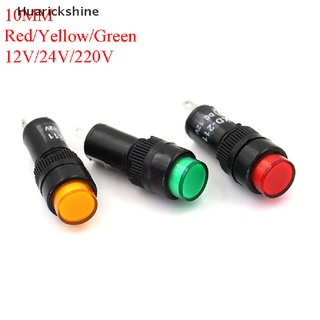 [Huarickshine] แผงไฟสัญญาณเตือน Led Ac Dc 10 มม. ขายดี