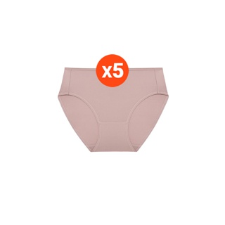 Sabina กางเกงชั้นใน (Set 5 ชิ้น) (ทรง Half) รุ่น Panty Zone รหัส SUZM4102BR สีน้ำตาล