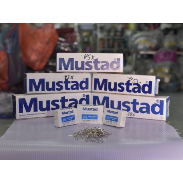 เบ็ด เบ็ดตกปลา เบ็ดกุญแจ Mustad🎣 [รหัส30008และ20008]