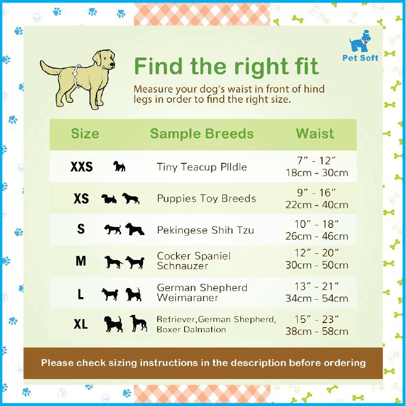 ผ้าอ้อมสุนัข ซึมซับดีมากตลอดคืน มี3ลายสวยๆ สำหรับ เพศเมีย Petsoft สวมง่าย ขอบยางนุ่ม เนื้อผ้านิ่มสบาย มี 3 ลายในห่อเดียว - รูปที่ 7