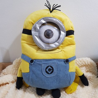 กระเป๋าเป้ กระเป๋าสะพาย Despicable Me มินเนี่ยน Minions รูป Stuart สจ๊วต ลิขสิทธิ์ Universal Studios ของสะสม