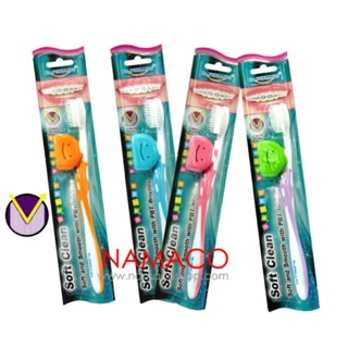 Dr. Phillips Ortho toothbrush Soft Clean bristles แปรงจัดฟันรุ่นซอฟท์คลีน 1 ชิ้น