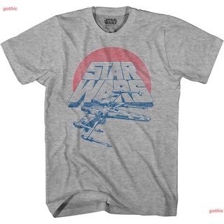 เสื้อยืดยอดนิยม STAR WARS Boys Vintage Inspired X-Wing Fighter T-Shirt Short sleeve T-shirts