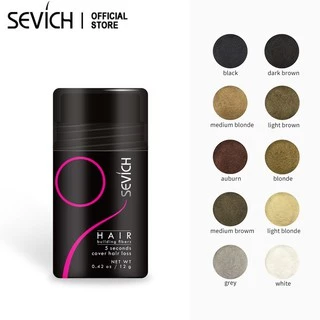 SEVICH ผงไฟเบอร์สําหรับเส้นผม 12g/25g ปกปิดผมบาง เพิ่มวอลลุ่ม