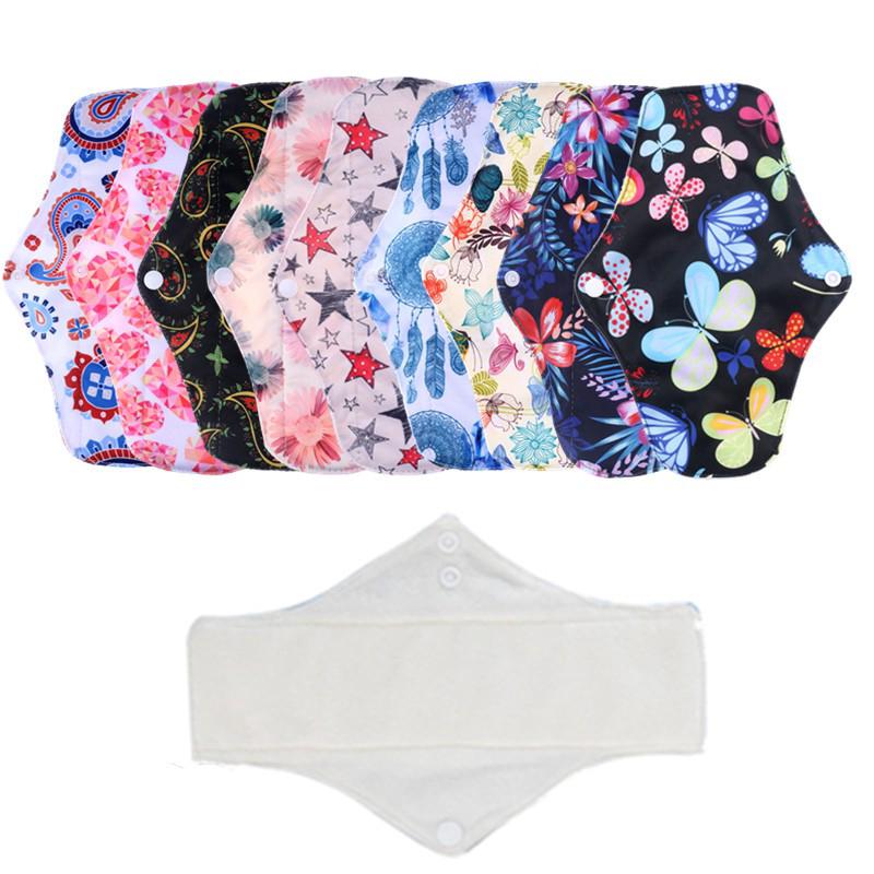 Organic Bamboo Regular Flow Cloth Menstrual Sanitary Pads / ไม้ไผ่อินทรีย์ปกติการไหลผ้าประจำเดือนผ้าอนามัย