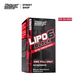 Nutrex Research - Lipo 6 Black Ultra Concentrate ลดน้ำหนัก  60 Caps