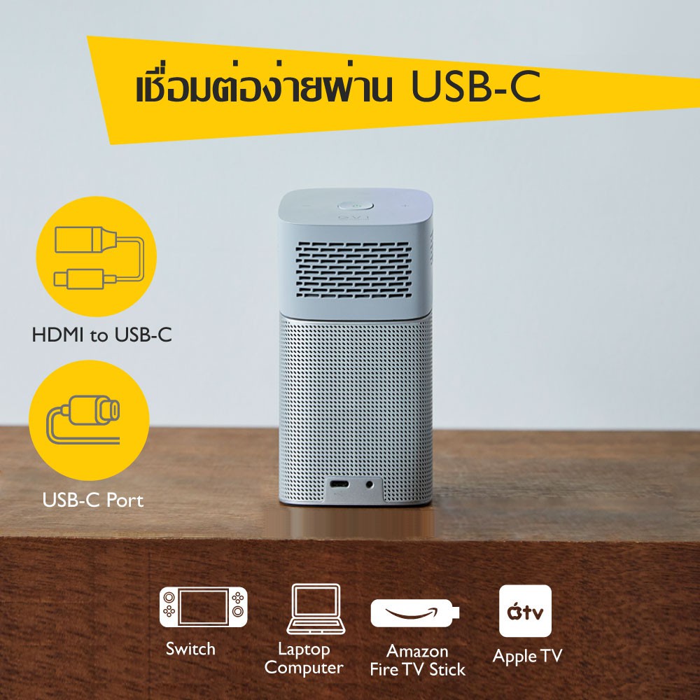 BenQ GV1 Mini Projector Battery Wi-Fi and Bluetooth Speaker ...