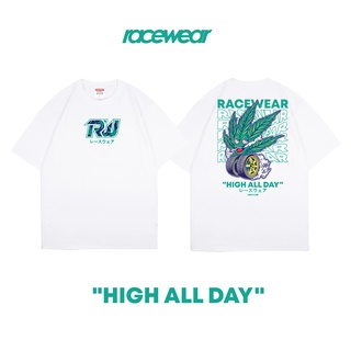 เสื้อยืดโอเวอร์ไซส์HIGH RIDE TEES whiteS-3XL