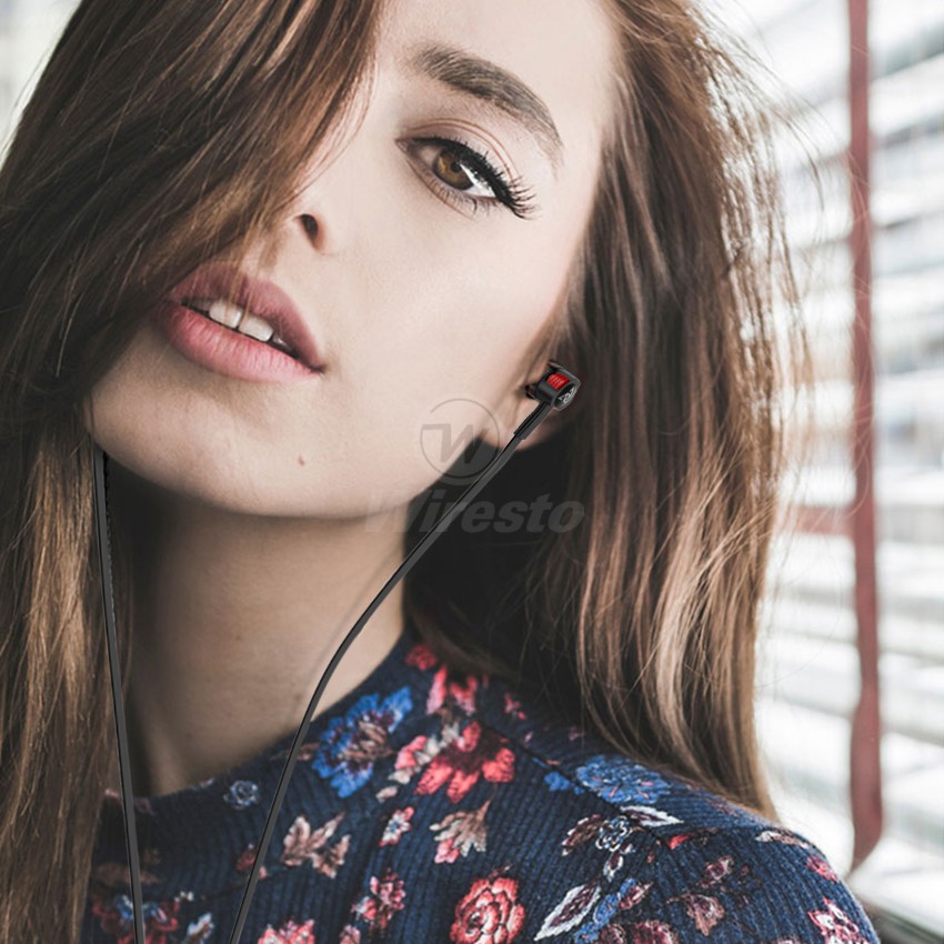 Wiresto หูฟังอินเอียร์แบบมีสายแจ็ค 3 . 5 มม .