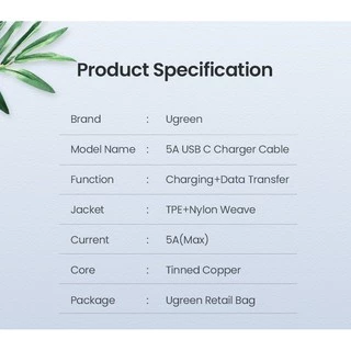 UGREEN Fast Charging 100W สาย 20V 5A ตรง 90 องศาไนลอน Brawed USB C ถึง USB C สําหรับ iPhone 17 PRO Max Macbook Pro Samsung Google Pixel สวิทช์