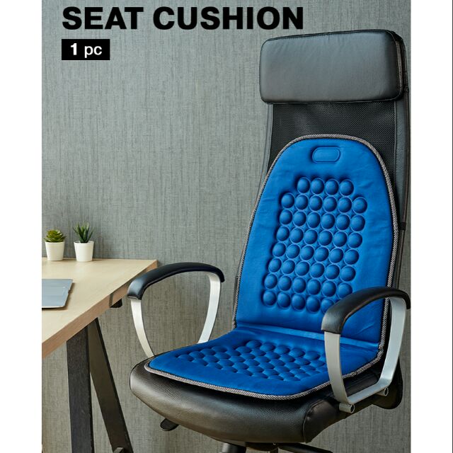 เบาะนวดรองนั่ง  SEAT CUSHION คละสี ( รองนั่ง เก้าอี้ รถยนต์ ฯลฯ )