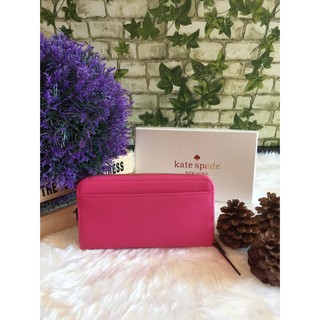 กระเป๋าเงินใบยาว KATE SPADE กระเป๋าเงินเรียบหรู ดูดีสุดๆ อะไหล่สีทอง