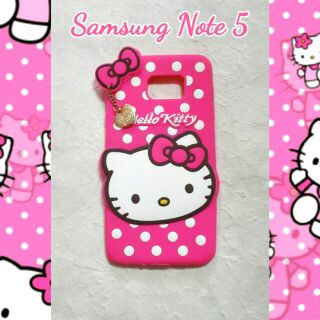 พร้อมส่งเคสซิลิโคนคิตตี้สำหรับซัมซุงโน้ต5 ราคา 130 บาทส่งฟรี