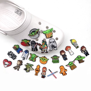 เข็มกลัด ลายการ์ตูนอนิเมะ Star Wars น่ารัก สําหรับตกแต่งรองเท้า Croc Charms