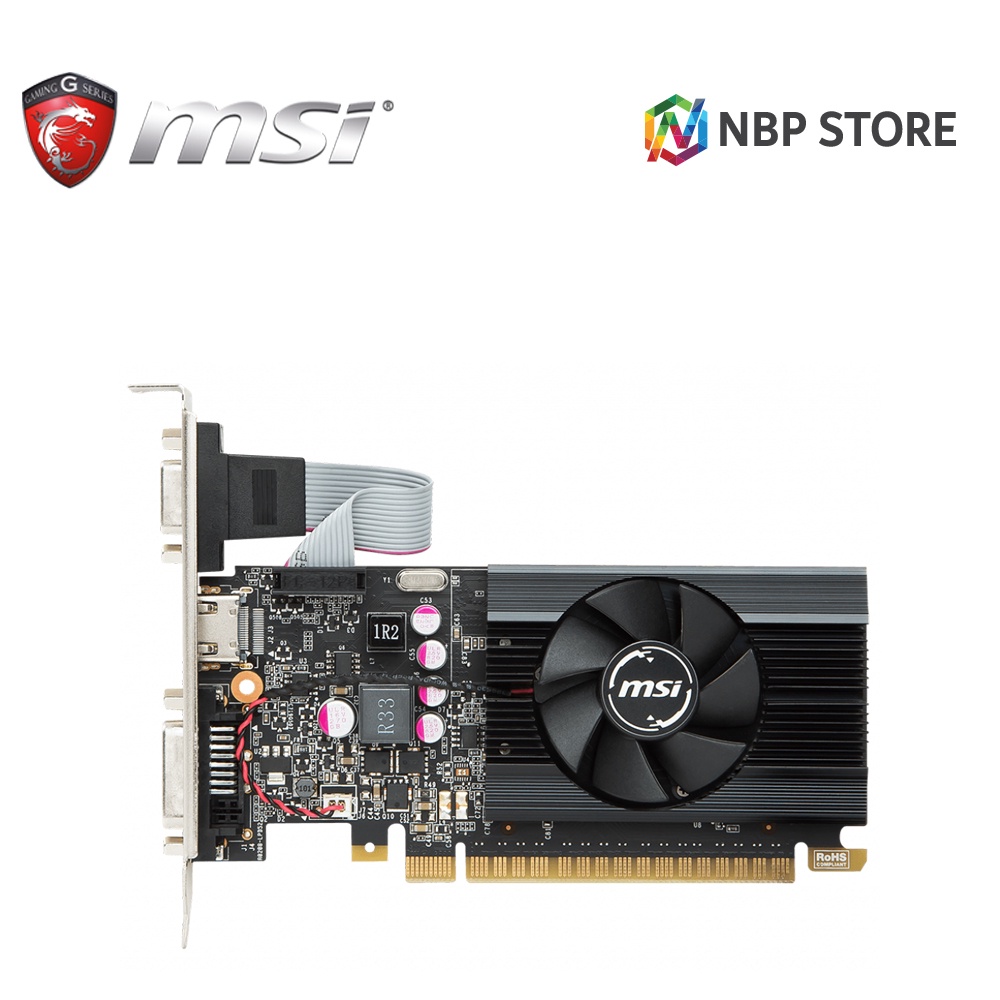 การ์ดจอ MSI NVIDIA GT710 2GB GDDR3 64 Bit Low Profile