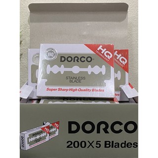 ใบมีดดอร์โก้ Dorco Stainless Blade (1แพ็ค บรรจุ 20 กล่องเล็ก 1 กล่องเล็กมี 5 ใบ)