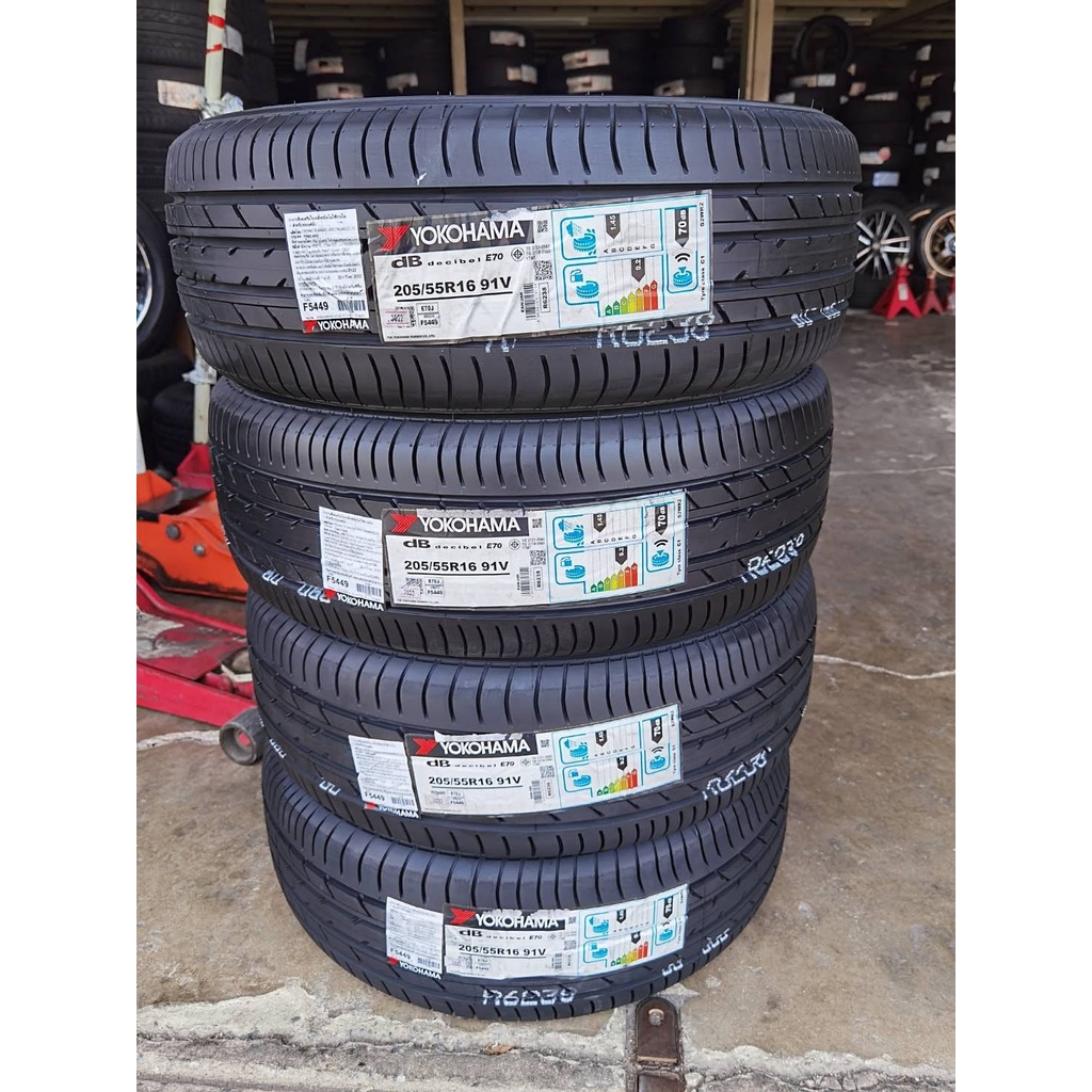 🔴 ยาง Yokohama Advan DB E70 205/55/16 ปี 22 ✅ ชุดละ 9,900 บาท ✅