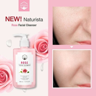 Naturista Rose Facial Cleanserเจลล้างหน้ากุหลาบ สูตรอ่อนโยน ช่วยให้ความชุ่มชื่น ปราศจากสิ่งสกปรกตกค้าง ผิวหน้าใสอีกครั้ง