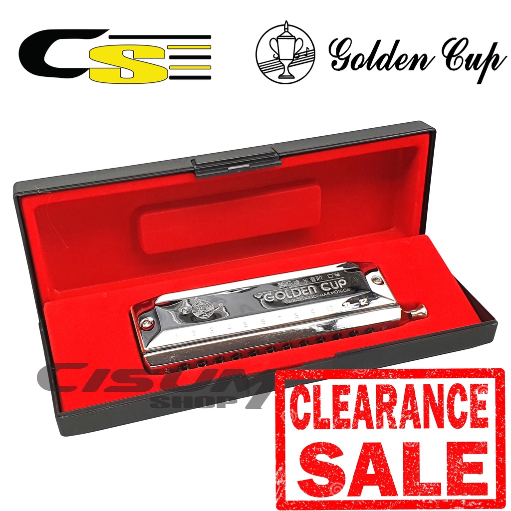 Golden cup ฮาร์โมนิก้า ขนาด 12 ช่อง รุ่น JH1248 คีย์ C (เม้าออร์แกน , Harmonica )