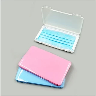 กล่องแมส สีสันสดใส แบบบาง กล่องใส่หน้ากากอนามัย กันเปื้อน กันเชื้อโรค กล่องแมสพกพา กล่องหน้ากาก